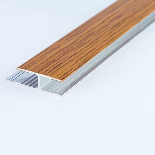 Aluminium Wood Effect Door Bar Threshold Floor Trim Laminate Connector