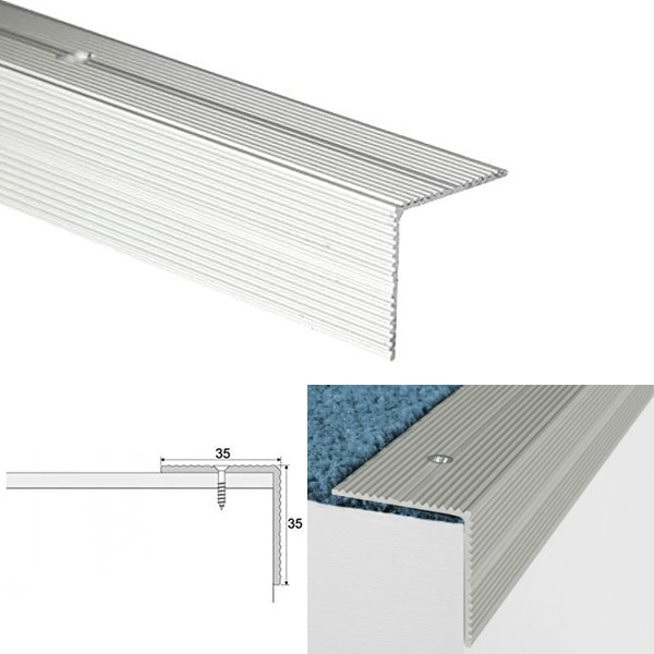 ANODISED Aluminium Anti Slip Stair Nosing Edge Trim