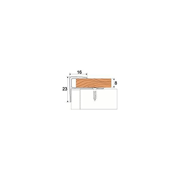 Anodised Aluminium Carpet Profile Edge Nosing Cover Strip