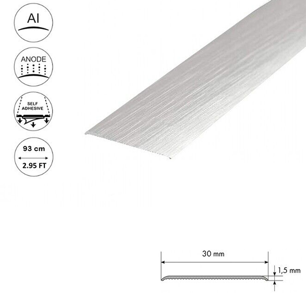 Self Adhesive Anodised Aluminium Door Threshold Floor Bar Edge Trim