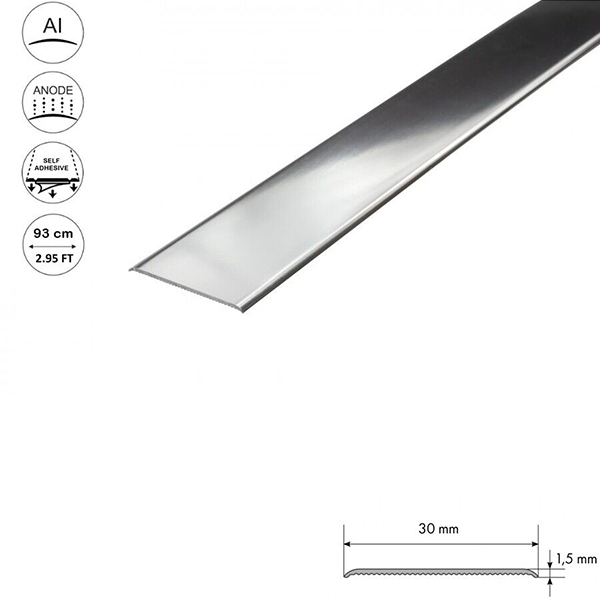 Self Adhesive Anodised Aluminium Door Threshold Floor Bar Edge Trim