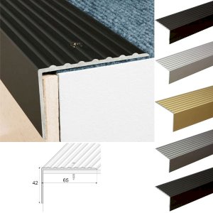 Heavy Duty Aluminium Non Slip Stair Nosing Edge Trim