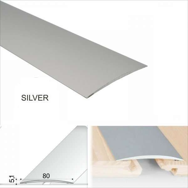 Anodised Aluminium Self Adhesive Door Threshold Floor Trim