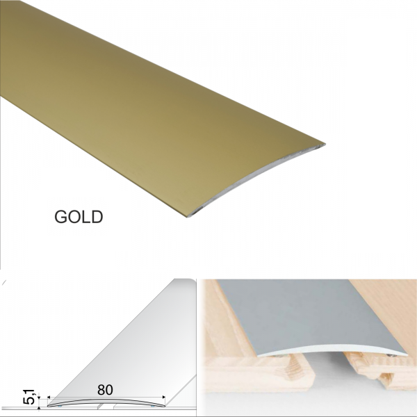 Anodised Aluminium Self Adhesive Door Threshold Floor Trim