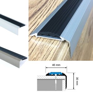 Aluminium Anodised Stair Nosing Edge Trim Step Nose Edging Nosing