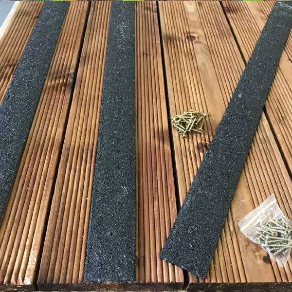 Anti Slip 50mm Pre Drilled GRP Decking Strips For Slippery Decking