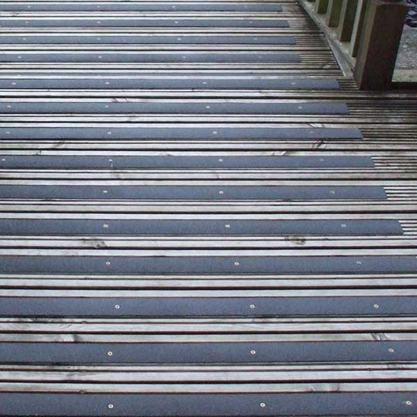 Anti Slip 50mm Pre Drilled GRP Decking Strips For Slippery Decking