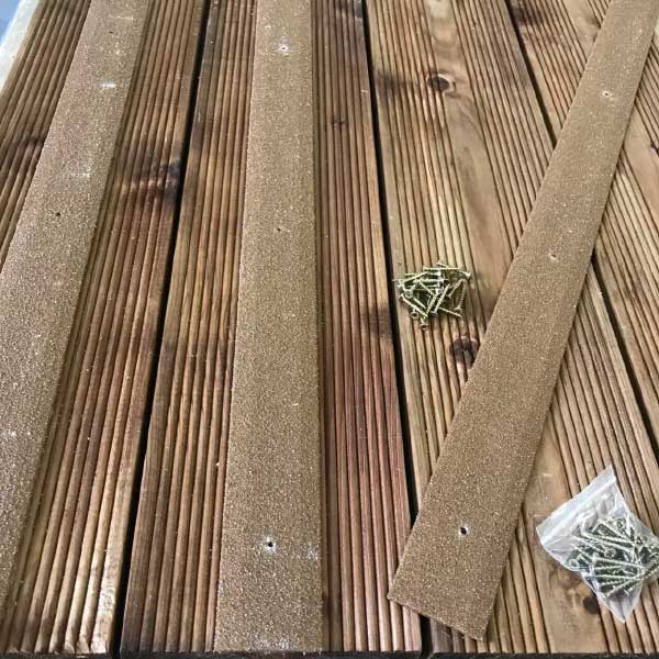 Anti Slip 50mm Pre Drilled GRP Decking Strips For Slippery Decking