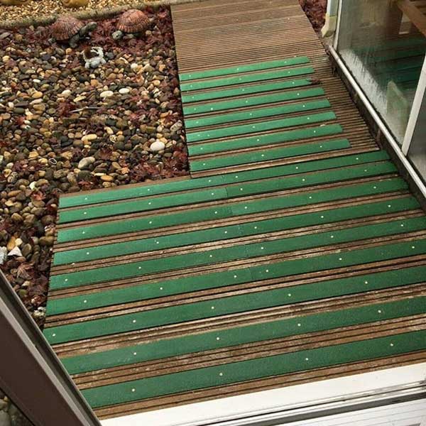 Anti Slip 50mm Pre Drilled GRP Decking Strips For Slippery Decking