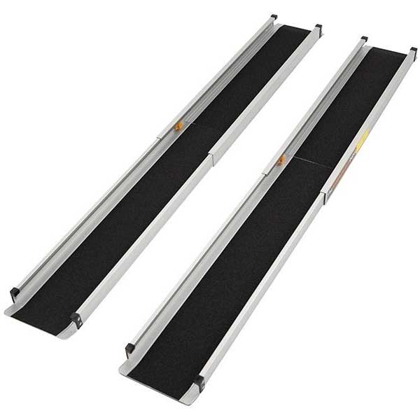 Anti Slip Black Telescopic Wheelchair Ramp