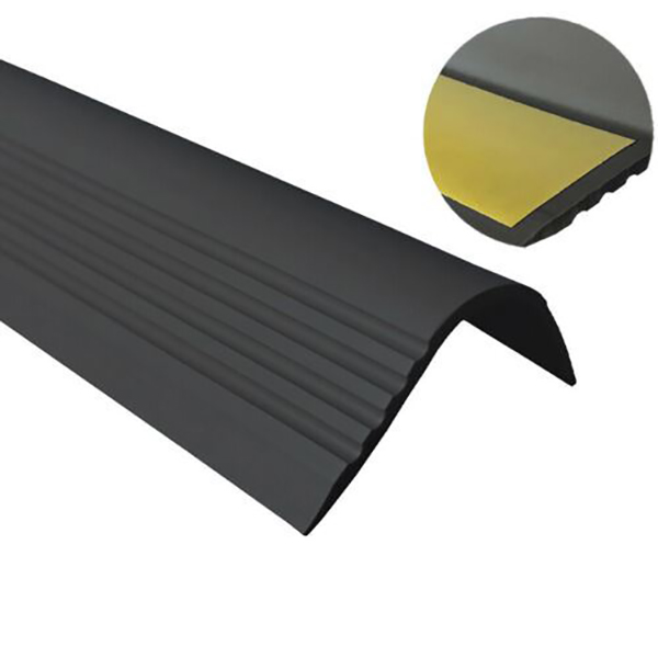 Bullnose Stair Nosing Rubber Angle Step Edge PVC Self Adhesive Anti Slip