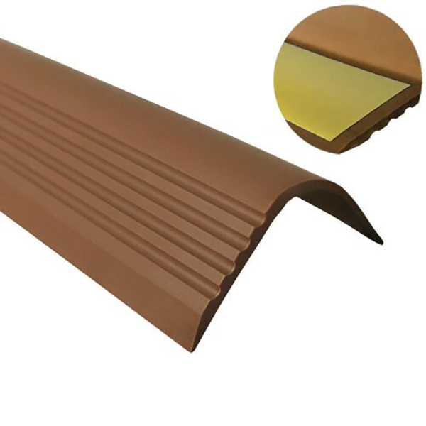 Bullnose Stair Nosing Rubber Angle Step Edge PVC Self Adhesive Anti Slip