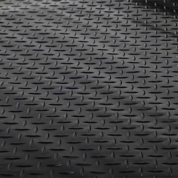 Anti Slip Diamond Rubber Matting Roll - 3mm Thick