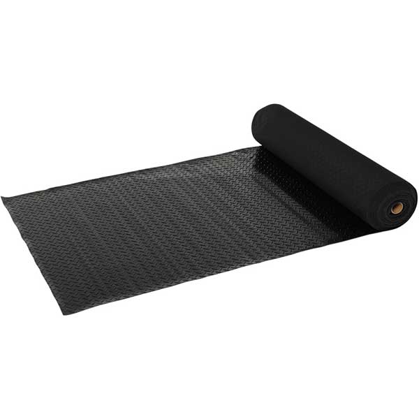 Anti Slip Diamond Rubber Matting Roll - 3mm Thick