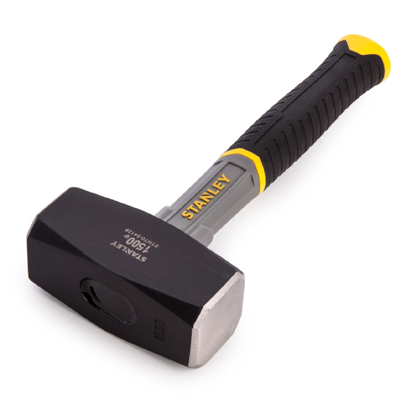 Anti-Slip Grip and Overstrike Protection for Heavy Duty Work Stanley 1500g Club Hammer