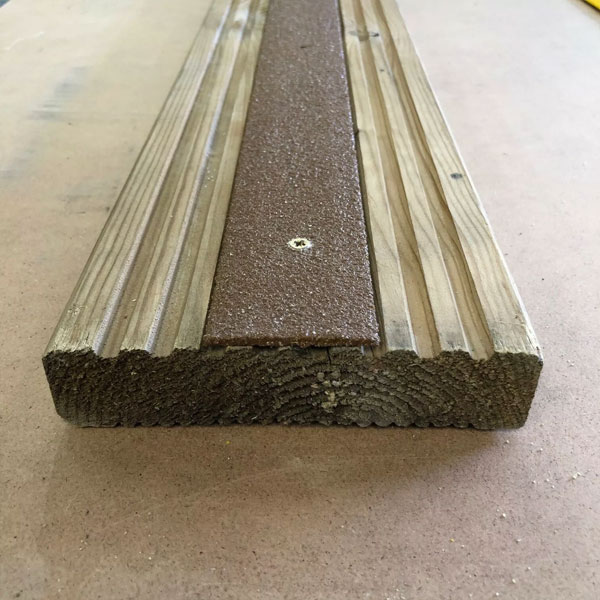 Anti Slip GRP Decking Strips for Slippery Decking Free Drilling & Screws