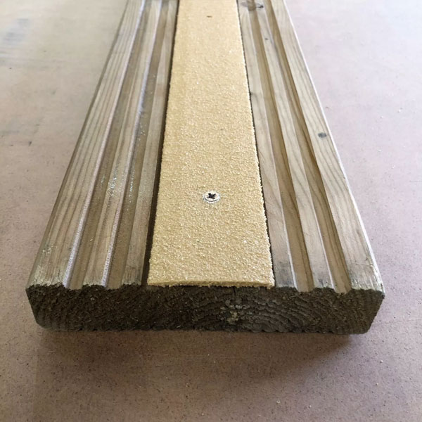 Anti Slip GRP Decking Strips for Slippery Decking Free Drilling & Screws