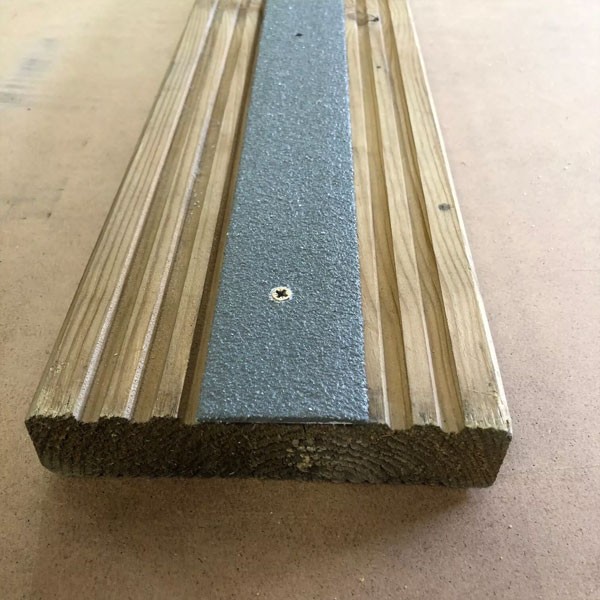 Anti Slip GRP Decking Strips for Slippery Decking Free Drilling & Screws