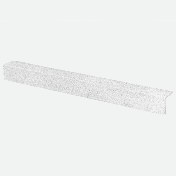 Anti-Slip Medium Grit Stair Nosing Cover 70mm x 30mm - White