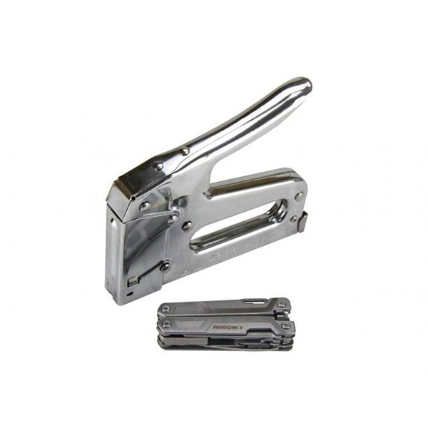 Arrow Jam-Proof Mechanism Heavy Duty Stapler & Multi Tool Kit