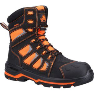 Water Resistant AS972C Beacon S3 Hi-Viz Hi Leg Safety Shoes