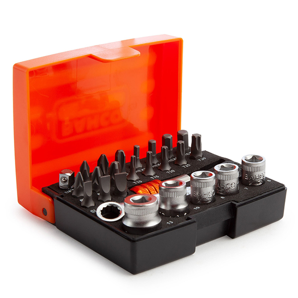 Bahco Chrome and Bit-Ratchet Plated Socket Set (26 Piece)