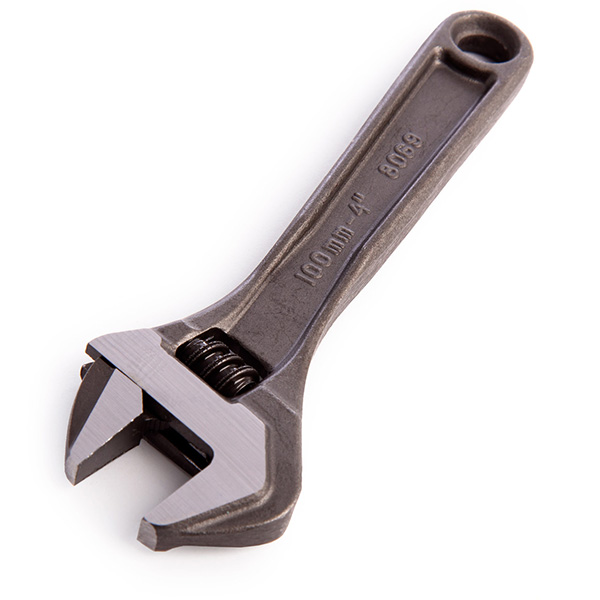 Precision Hardened and Anti-Corrosion Treated Bahco Adjustable Wrench 4 Inches with 110mm - 13mm Jaw Capacity