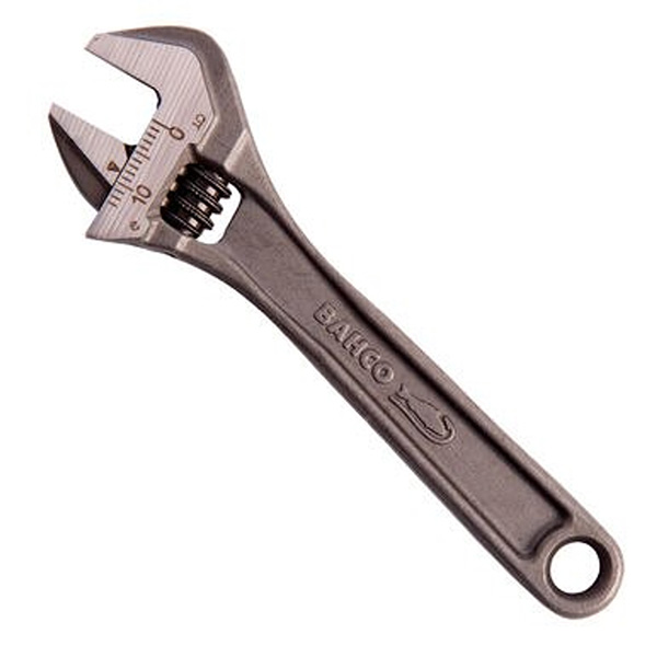 Precision Hardened and Anti-Corrosion Treated Bahco Adjustable Wrench 4 Inches with 110mm - 13mm Jaw Capacity