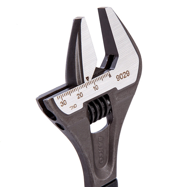 Bahco Adjustable Wrench 6 Inches 153mm - 32mm Extra Wide Jaw Capacity with Left-Reading