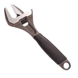 Bahco Adjustable Wrench with Comfortable Anti Slip Thermoplastic Handle 8 Inches