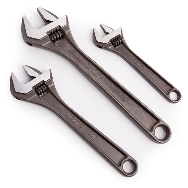 Bahco Adjustable Ergonomic Handle Wrench Set of 3 Piece