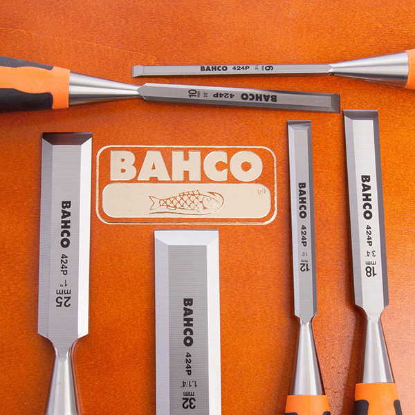 Bahco 6-Piece Chisel Set Bevel Edge Design for Fine Craftsmanship