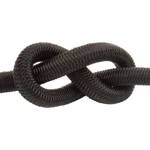 Woven Polypropylene Black Flexible Elastic Bungee Cord Rope for Secure Tie-Downs 