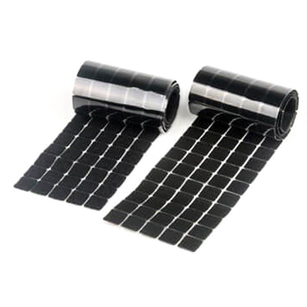 Black High Tack Rubber Adhesive Fastener Squares Hook & Loop 