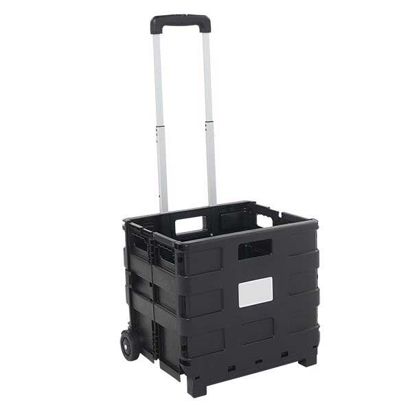 Black Plastic Folding Box Durable Trolley