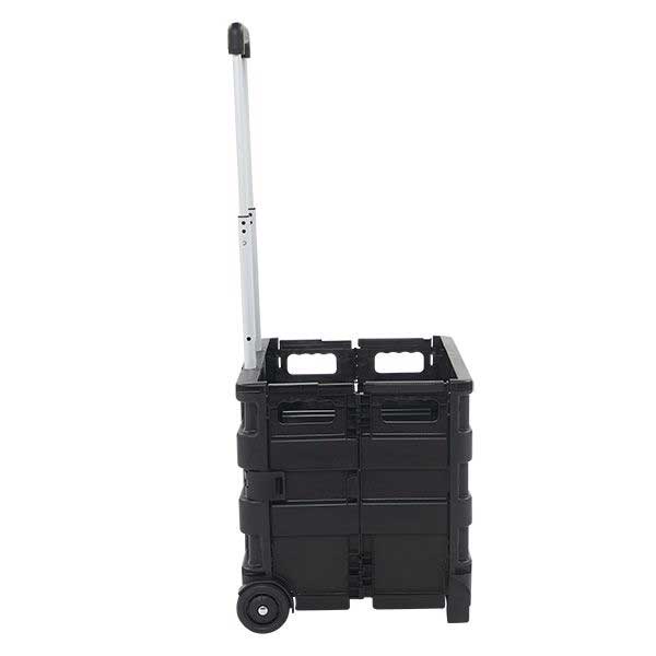 Black Plastic Folding Box Durable Trolley