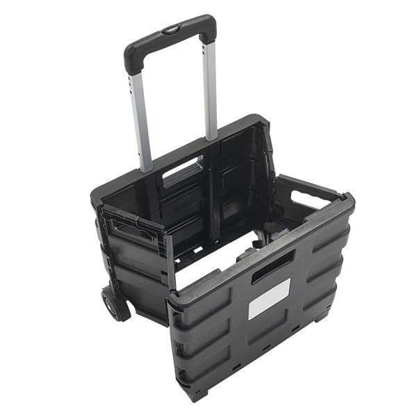 Black Plastic Folding Box Durable Trolley