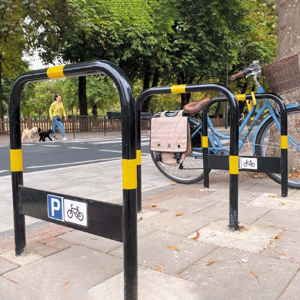 Black & Yellow Steel Bike Stand- Commercial Or Private Use