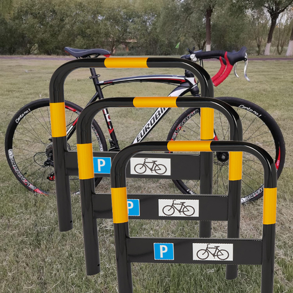 Black & Yellow Steel Bike Stand- Commercial Or Private Use