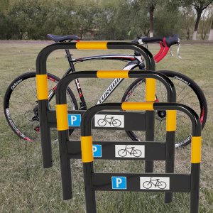 Black & Yellow Steel Bike Stand- Commercial Or Private Use