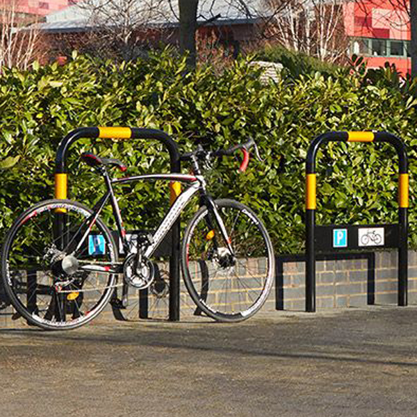 Black & Yellow Steel Bike Stand- Commercial Or Private Use