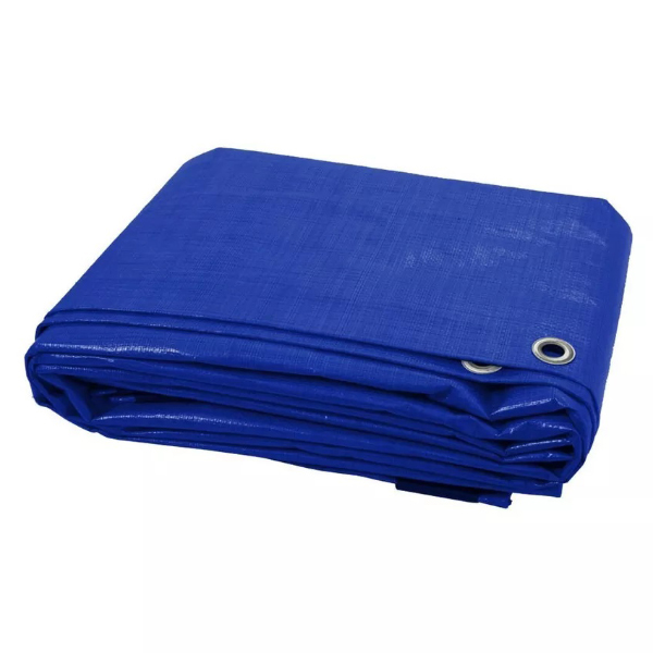 Blue 60 GSM Multipurpose Waterproof Tarpaulin Furniture Caravan Cover Sheet 