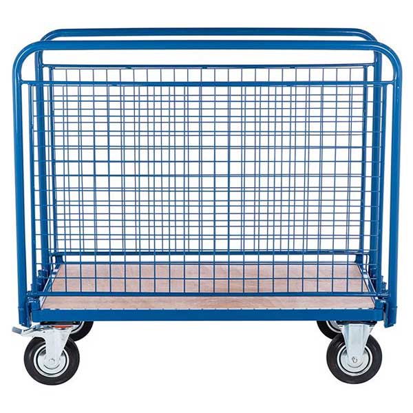 Blue Adjustable Board Trolley With Solid Rubber Wheels