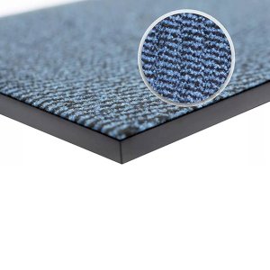 Non Slip Blue/Black Hard Wearing Rubber Barrier Mats For Indoor And Outdoor