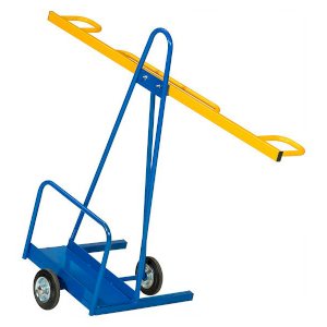 Blue Durable Plasterboard Steel Trolley- 150kg Capacity