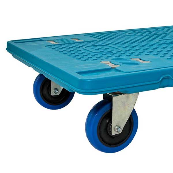 Blue Polypropylene Lightweight Plastic Dolly