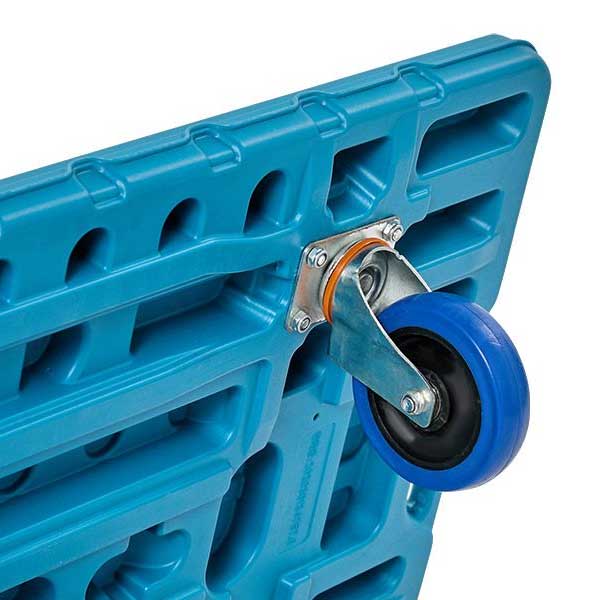 Blue Polypropylene Lightweight Plastic Dolly