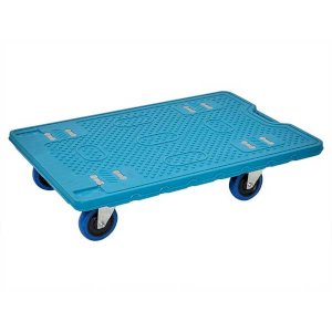 Blue Polypropylene Lightweight Plastic Dolly