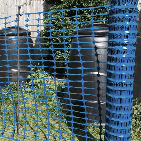 Blue Reusable Plastic Strong Mesh Safety Barrier Fence