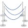 Blue Twisted Rope & Crowd Control Post Barriers